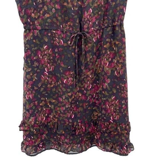 J. Crew Womens Vintage Printed Ruffle Trim Sleeveless Silk-Blend Mini Dress Size - Picture 8 of 14